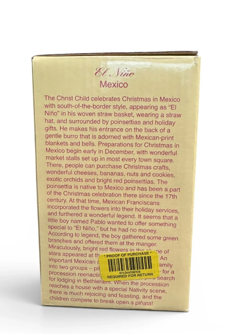 International Santa Collection SC51 El Niño Mexico Burro with Box